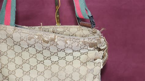 broken gucci bag|does gucci repair vintage bags.